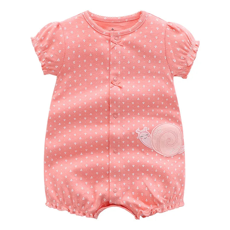 2022 Summer Baby Rompers Baby Girls Clothing 100% Cotton Newborn Baby Boy Clothes Infant Jumpsuits Short Sleeve Kids Clothes