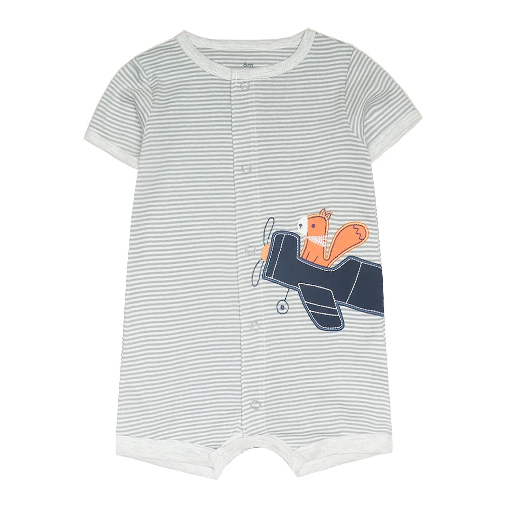2022 Summer Baby Rompers Baby Girls Clothing 100% Cotton Newborn Baby Boy Clothes Infant Jumpsuits Short Sleeve Kids Clothes