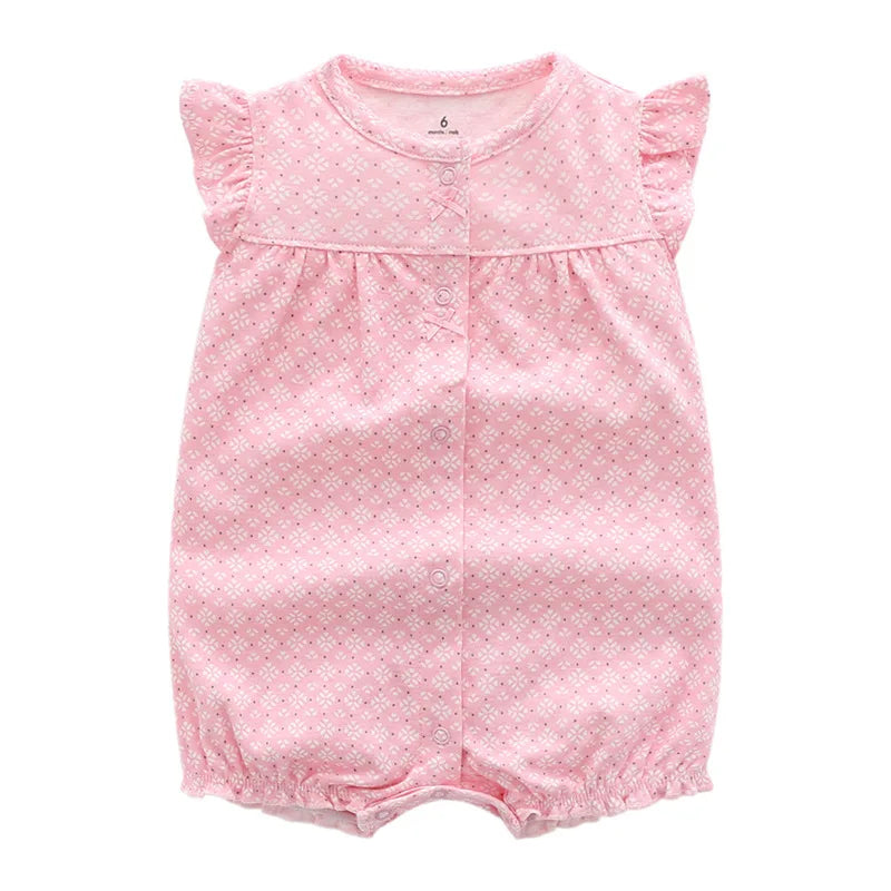 2022 Summer Baby Rompers Baby Girls Clothing 100% Cotton Newborn Baby Boy Clothes Infant Jumpsuits Short Sleeve Kids Clothes
