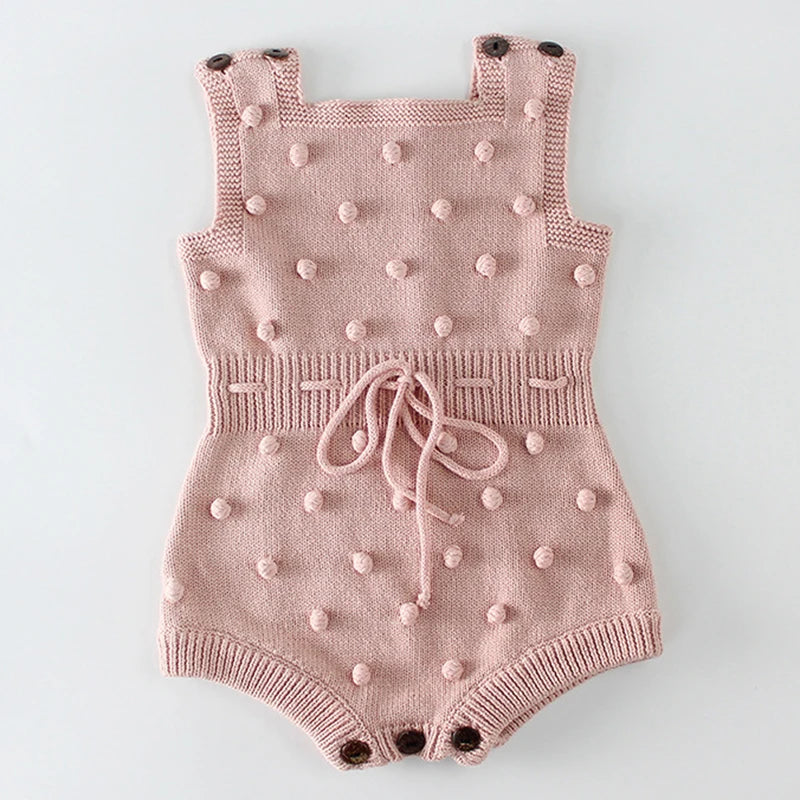 2024 New Baby Boys Girls Rompers Baby Girl Clothing Jumpsuit Infant Clothing Baby Boy Clothes Sleeveless Newborn Knitted Romper