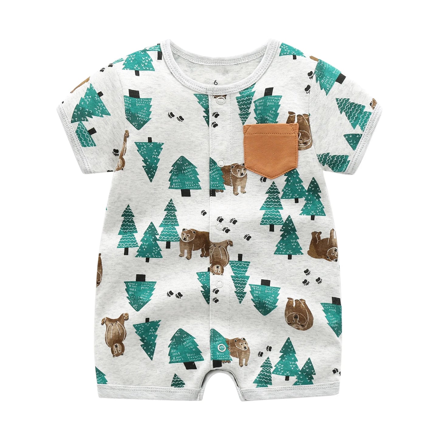 2022 Summer Baby Rompers Baby Girls Clothing 100% Cotton Newborn Baby Boy Clothes Infant Jumpsuits Short Sleeve Kids Clothes