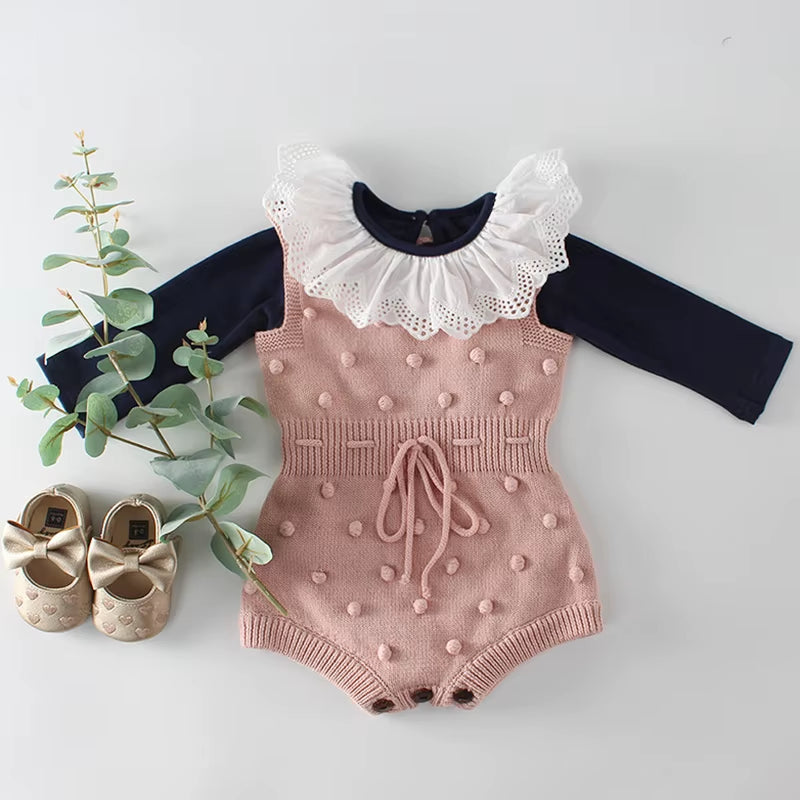 2024 New Baby Boys Girls Rompers Baby Girl Clothing Jumpsuit Infant Clothing Baby Boy Clothes Sleeveless Newborn Knitted Romper