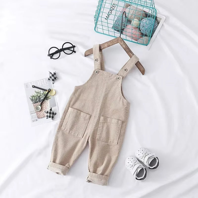 2024 Jumpsuits Baby Boy Clothes Infant Long Pant Kids Corduroy Rompers Baby Girls Jumpsuit Toddler Overalls Girl Baby Bottoms
