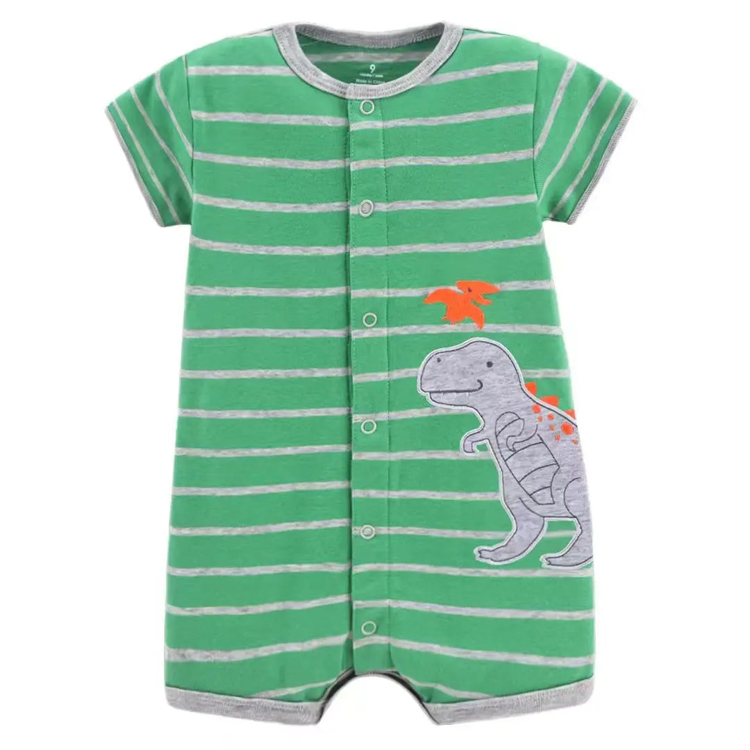 2022 Summer Baby Rompers Baby Girls Clothing 100% Cotton Newborn Baby Boy Clothes Infant Jumpsuits Short Sleeve Kids Clothes