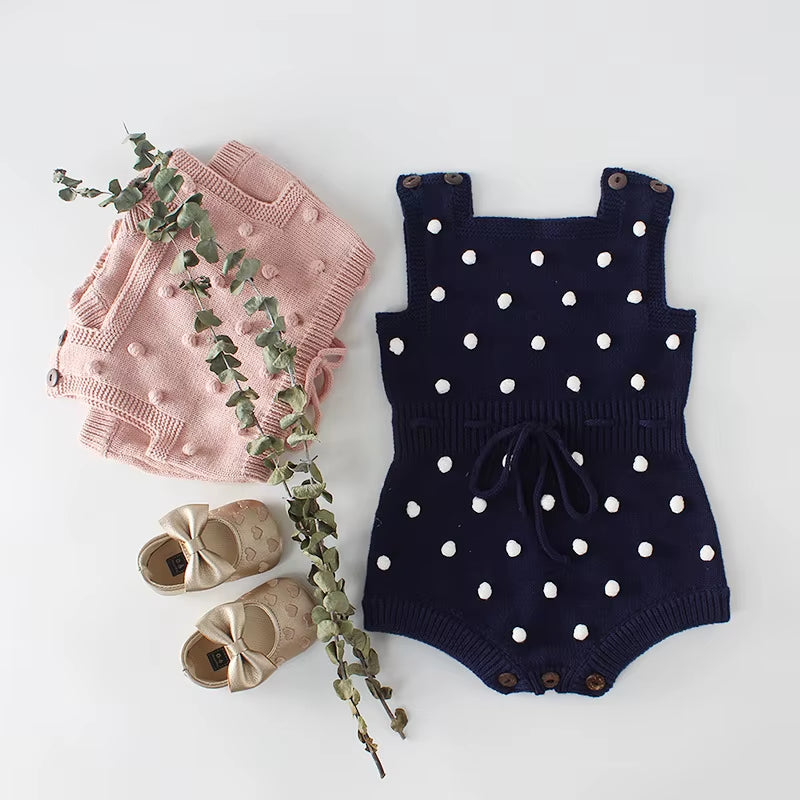 2024 New Baby Boys Girls Rompers Baby Girl Clothing Jumpsuit Infant Clothing Baby Boy Clothes Sleeveless Newborn Knitted Romper