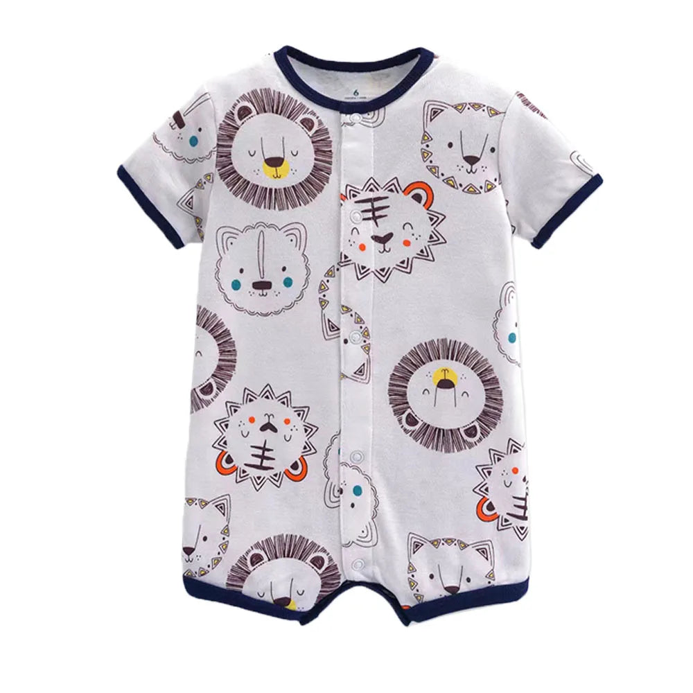 2022 Summer Baby Rompers Baby Girls Clothing 100% Cotton Newborn Baby Boy Clothes Infant Jumpsuits Short Sleeve Kids Clothes
