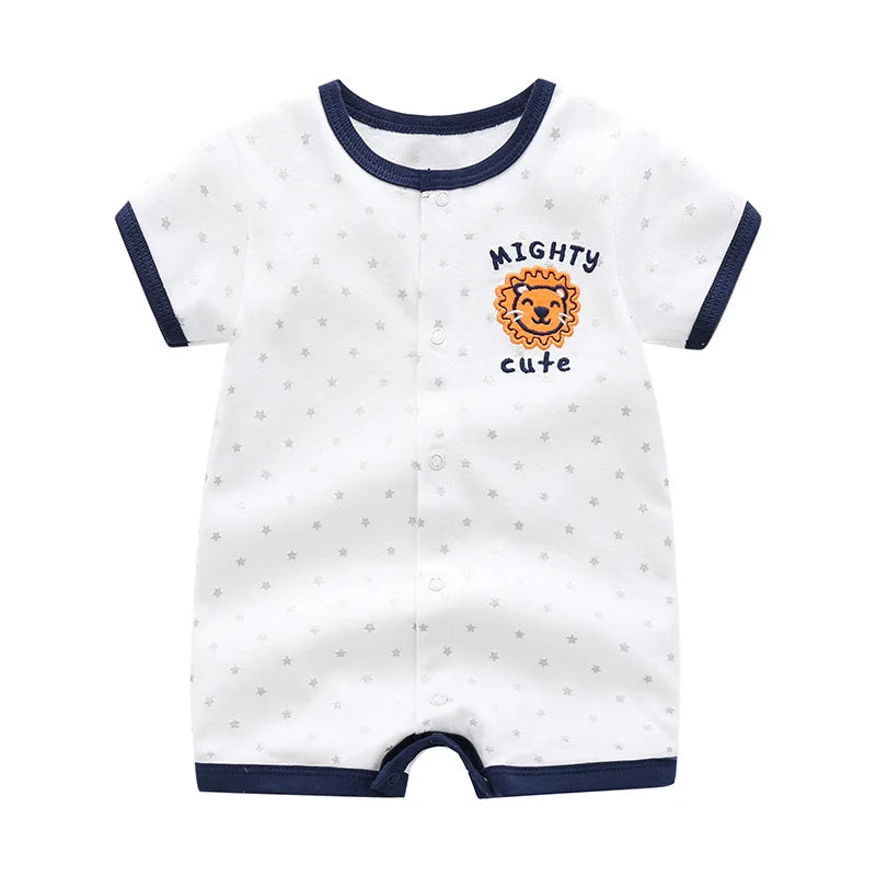 2022 Summer Baby Rompers Baby Girls Clothing 100% Cotton Newborn Baby Boy Clothes Infant Jumpsuits Short Sleeve Kids Clothes