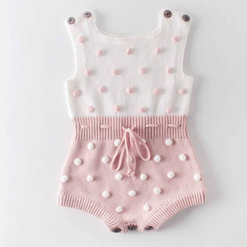 Baby Boys Girls Knit Rompers Baby Clothes New Spring Autumn Knit Rompers Infant Boys Girls Vest Triangle Rompers Baby Clothes