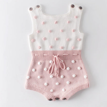 Baby Boys Girls Knit Rompers Baby Clothes New Spring Autumn Knit Rompers Infant Boys Girls Vest Triangle Rompers Baby Clothes