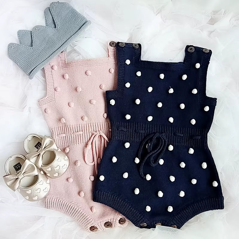 2024 New Baby Boys Girls Rompers Baby Girl Clothing Jumpsuit Infant Clothing Baby Boy Clothes Sleeveless Newborn Knitted Romper
