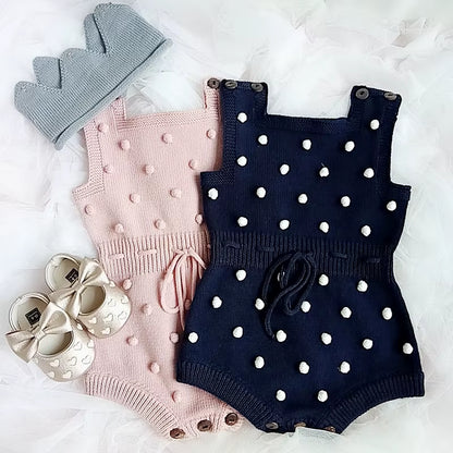 2024 New Baby Boys Girls Rompers Baby Girl Clothing Jumpsuit Infant Clothing Baby Boy Clothes Sleeveless Newborn Knitted Romper