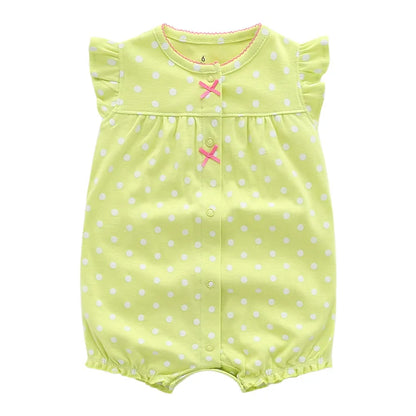 2022 Summer Baby Rompers Baby Girls Clothing 100% Cotton Newborn Baby Boy Clothes Infant Jumpsuits Short Sleeve Kids Clothes