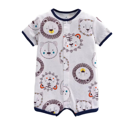 2022 Summer Baby Rompers Baby Girls Clothing 100% Cotton Newborn Baby Boy Clothes Infant Jumpsuits Short Sleeve Kids Clothes