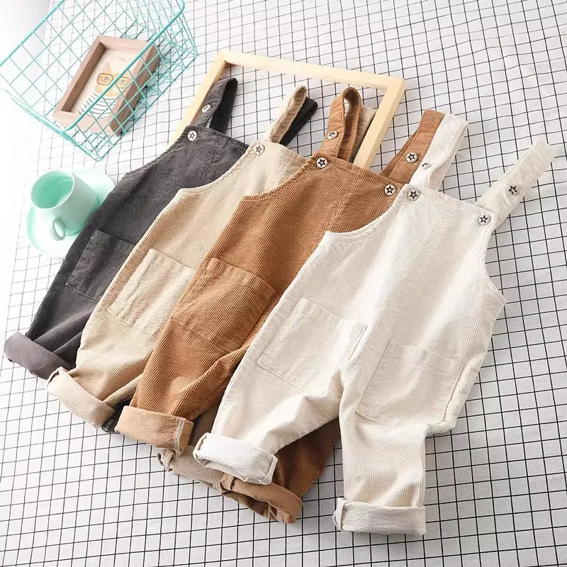 2024 Jumpsuits Baby Boy Clothes Infant Long Pant Kids Corduroy Rompers Baby Girls Jumpsuit Toddler Overalls Girl Baby Bottoms